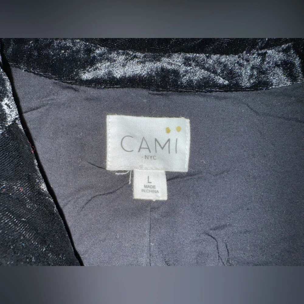 Cami NYC The Lennon‎ Sequin Blazer in Black-Size Large